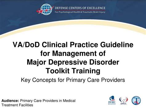 Ppt Va Dod Clinical Practice Guideline For Management Of Powerpoint