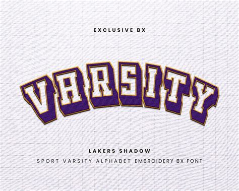 Varsity Embroidery Font, Font, Modern Font, Embroidery Font, Bold Font ...