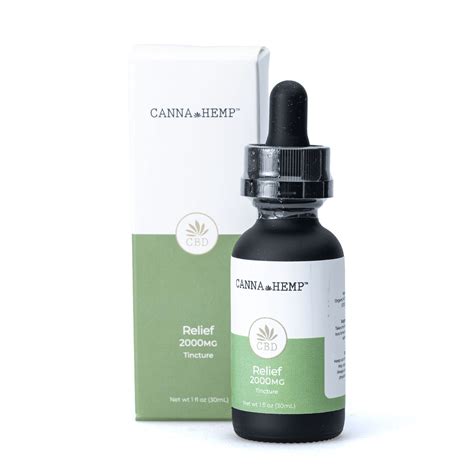 Shop Canna Hemp Relief Tincture Mg Cbd Online Cannabuddy