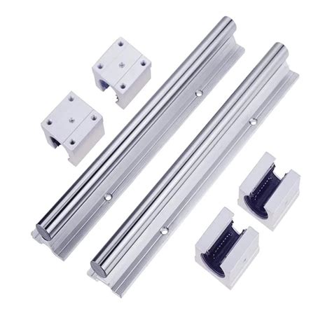 SBR10 SBR12 SBR16 SBR20 CNC Aluminium Linear Guide Rail With Block