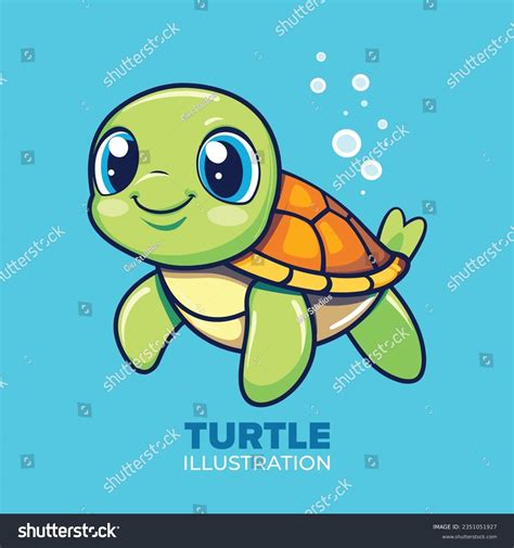 Cute Animated Sea Turtle