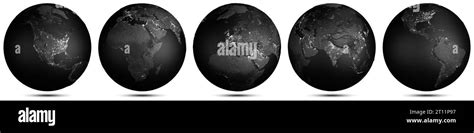 Earth Planet Globe World Set Elements Of This Image Furnished By