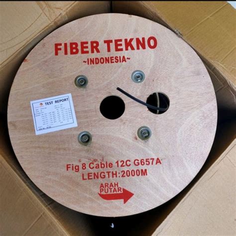 Jual Kabel Fiber Optic Drop Core Drop Wire Fig8 12c Fiber Tekno 2000m