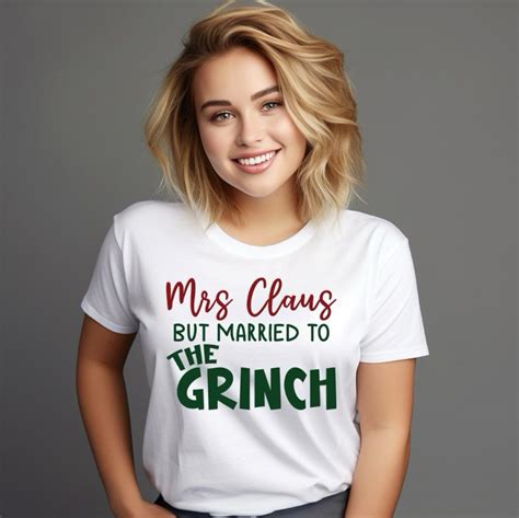 Mrs Claus But Married To The Grinch Dtf Transfer Four Sisters Treasures