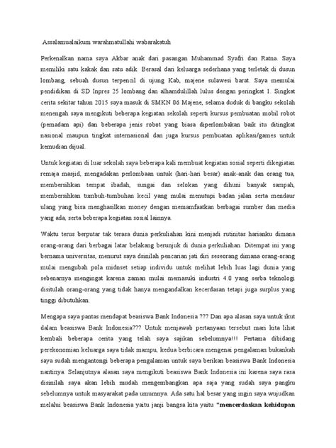 Contoh Motivation Letter | PDF 