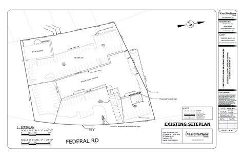 Signage Site Plan Fast Site Plans
