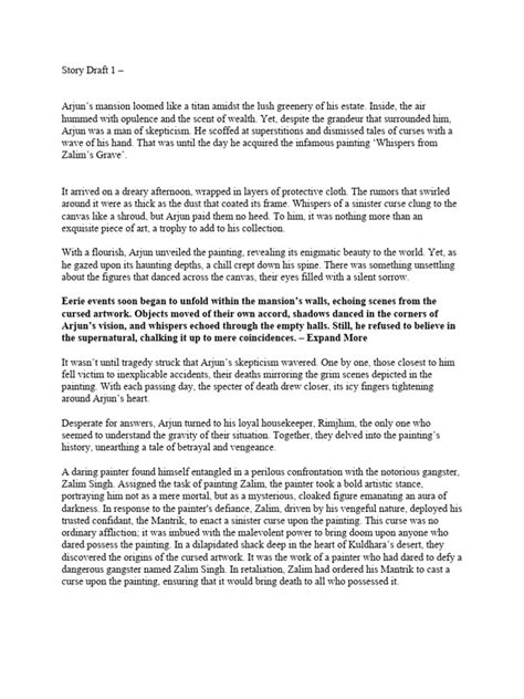Story Draft 1 Pdf