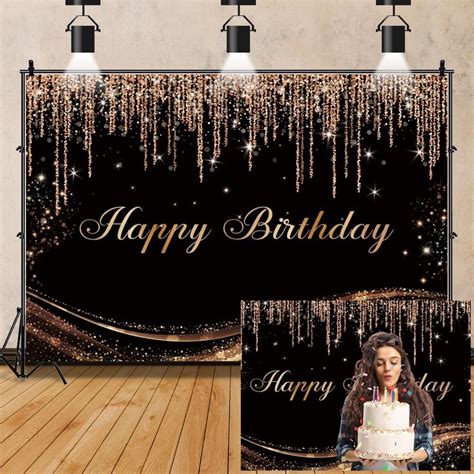 Ofila Rose Gold Happy Birthday Party Backdrop X Ft Girl Birthday