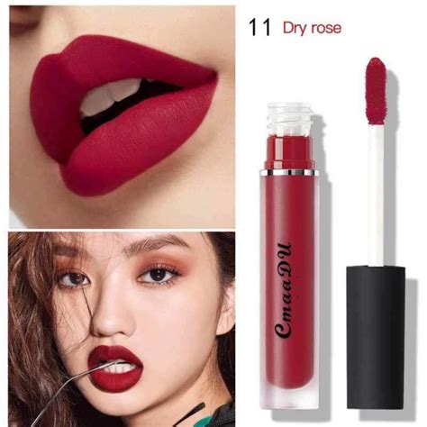 CmaaDU Matte Lipstick Makeup Long Lasting Liquid Lip Stick Nude Lip