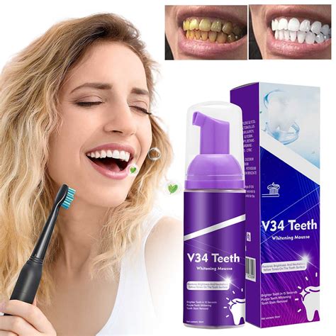 Purple Teeth Tooth Stain Removal Teeth Booster Purple Tooth Foam Purple ...