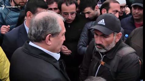 Armenian President Visits Protesters, Talks To Opposition Leader