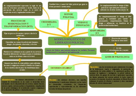 Mapa Mental Modelo Holistico Pdf Policía Institución