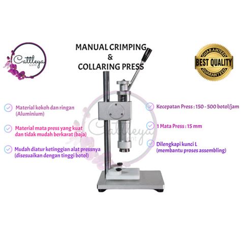 Jual Alat Press Manual Crimping Botol Parfum Mata Press Mm Kota