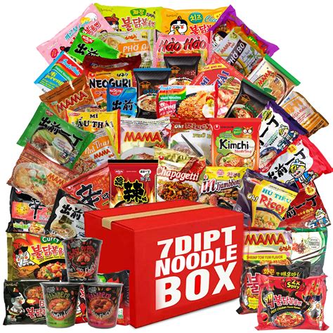 Buy DIPT Hot Spicy Asian Instant Noodle Box W Fortune Cookie Chopsticks Nissin Samyang