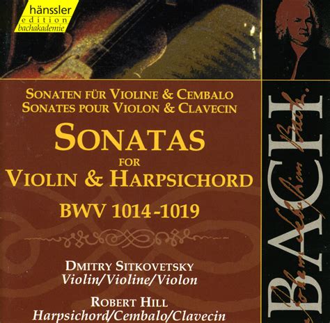 Release Sonaten für Violine und Cembalo BWV 10141019 by Johann