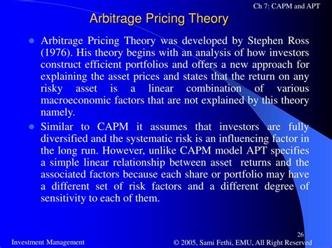 Ppt Capital Asset Pricing And Arbitrage Pricing Theory Powerpoint