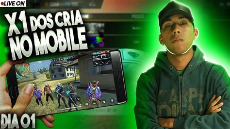 FREE FIRE AO VIVO X1 DOS CRIA INSCRITOS TREINAMENTO MOBILE