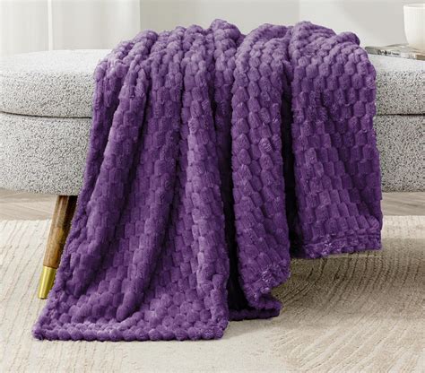 Amazon Bedelite Fleece Throw Blanket For Couch Bed D Jacquard