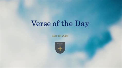 Bible Verse Of The Day May Youtube