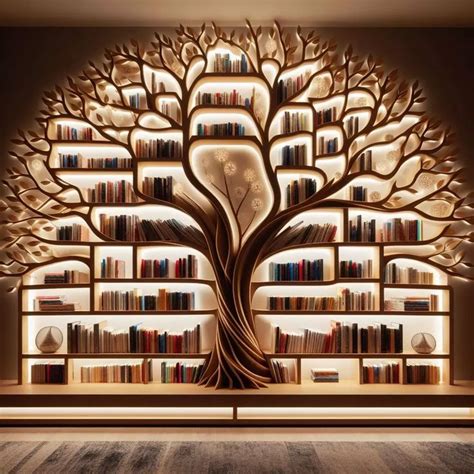 Large Tree Filled With Books A Wonderfully Designed Bookshelf Dream