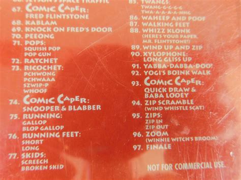 Vintage Hanna Barbera Cartoon Sound Fx By Hanna Barbera Cd 1994