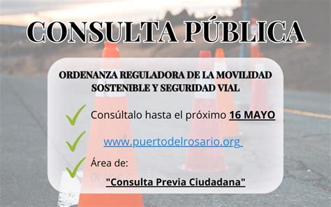 Sale A Consulta P Blica La Ordenanza Reguladora De La Movilidad