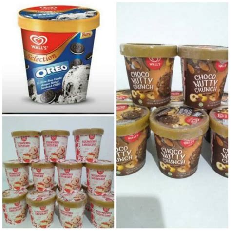 Jual Es Cream Walls Dengan 3 Variant Cheese Strawberry Coklat Dan Oreo