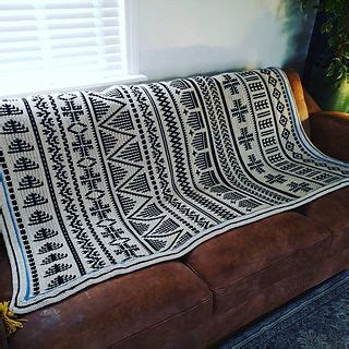 Berber Afghan Overlay Mosaic Pattern By Abi Mcintyre Afghan Crochet