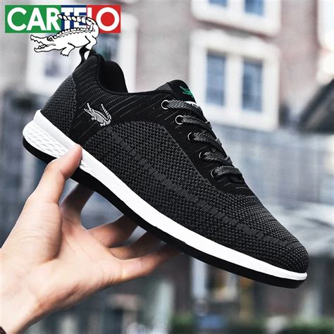 Cartelo Moda Erkekler Sneakers Mesh Rahat Ayakkab Lar Lac Up Nefes