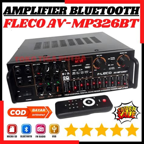 NEW Sunbuck Audio Fleco AV MP326BT Amplifier Bluetooth USB SD FM MP3