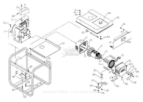 PowerMate Formerly Coleman PC0545305.02 Parts Diagram for Generator Parts