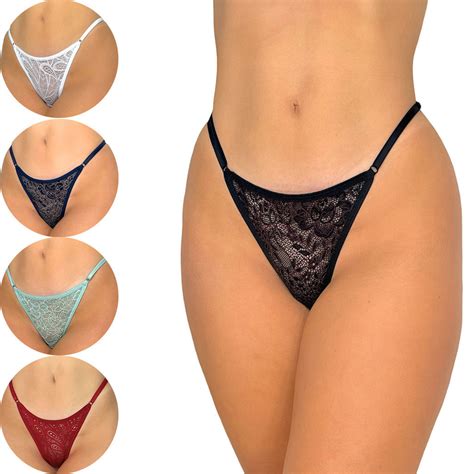 Kit 03 Calcinhas De Renda String Regulagem Fio Dental Sexy Tanga Lingerie Shopee Brasil