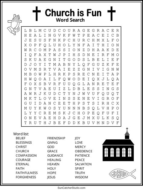 Printable Bible Word Search