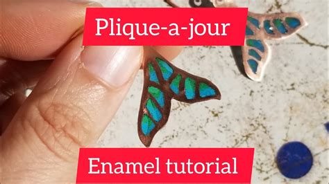 How To Make Plique A Jour Enamel Earrings Using Copper Enameling