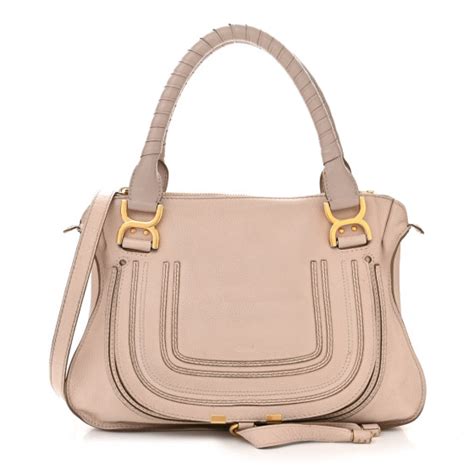 Chloe Calfskin Medium Marcie Satchel Blush Nude Fashionphile