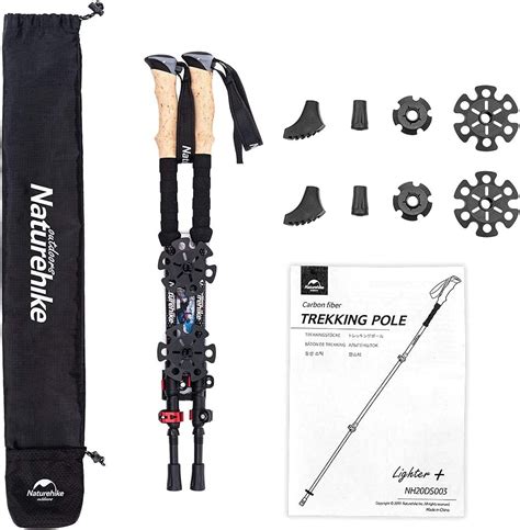 Naturehike Carbon Fiber Trekking Poles Collapsible And Telescopic