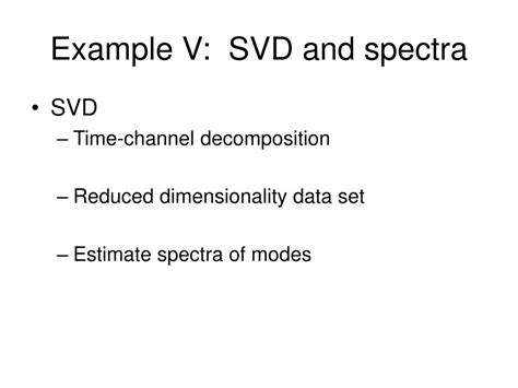 Ppt Spectral Analysis Ii Applications Powerpoint Presentation Free