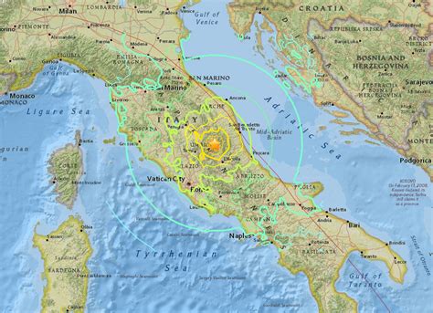 Map: The site of the 6.2 earthquake in Italy, Norcia - Buzz Feed ...