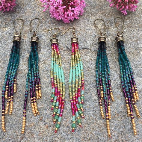 Seed Bead Earrings Pattern