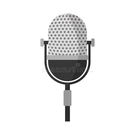 Retro Stage Microphone Stock Vector Illustration Of Professional