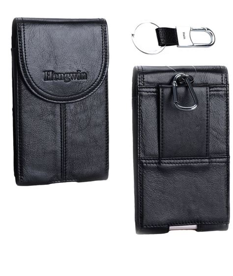 Hengwin Genuine Leather Cell Phone Holster For Iphone 13 Pro Max Belt Case With Belt Clip Loop