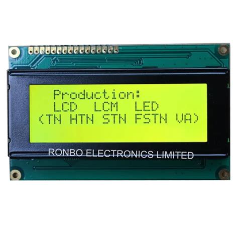 20X4 COB Character LCM Monitor MCU 8bit Stn LCD Screen FSTN LCM