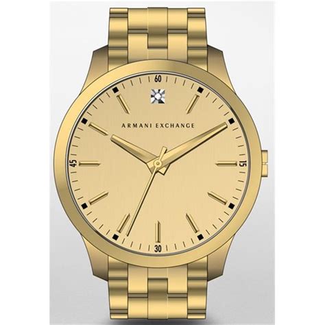 Ax2167 Armani Exchange Gold Tone Mens Watch