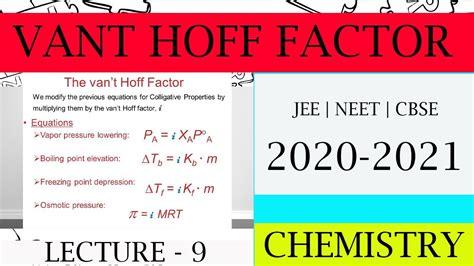 The Vant Hoff Factor For 0 1 M Ba No3 2