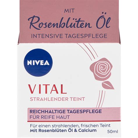 Nivea Vital Tagescreme Mit Rosenblüten Öl Für reife Haut Migros