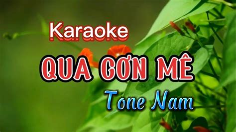 Karaoke Qua C N M Tone Nam Youtube