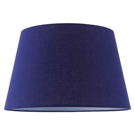 Navy Cotton Fabric Lamp Shade 14 Inch Lighting And Interiors