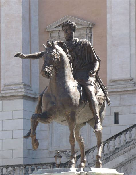 Statua Equestre Di Marco Aurelio 176 D C Bronzo Conservato Ai Musei