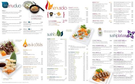 Sushi Palace Menu In Boucherville Quebec Canada