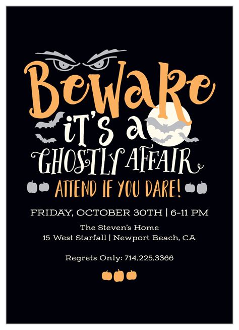 Spooky Halloween Party Invitations